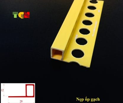 Nẹp Nhựa Ốp Gạch YS12 Dạng Vuông