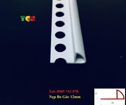 Nẹp Nhựa Bo Góc Ốp Gạch YC12 Trắng