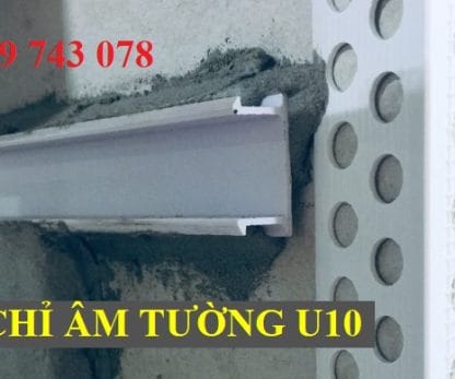 Alternative view of Nẹp Chỉ Âm Tường GU10mm Màu Trắng