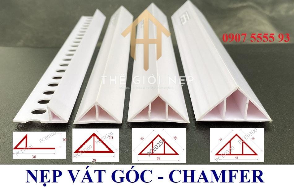 NẸP GÓC VÁT - CHAMFER NHỰA