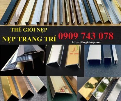 Quy Cách nẹp nhôm trang trí thông dụng