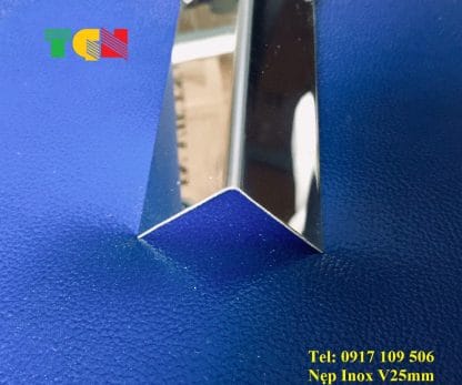 Nẹp Inox V25mm Trắng Gương CR - Ảnh 3