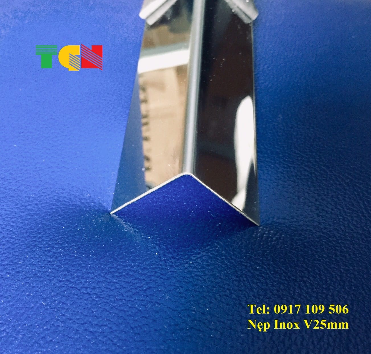Nẹp Inox V25mm Trắng Gương CR - Ảnh 3
