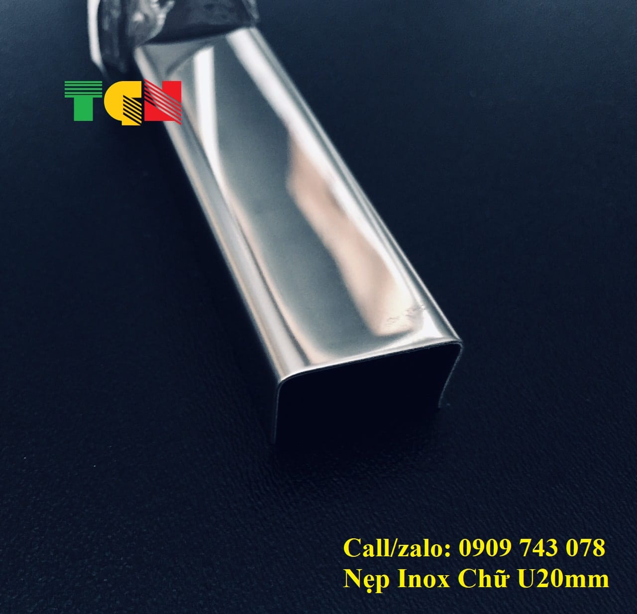 Nẹp U20 Inox Trắng Gương