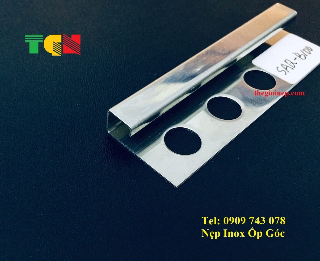 Nẹp Inox Góc Vuông Trắng Gương - Ảnh 2