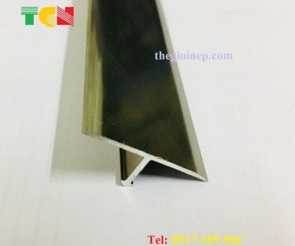 Nẹp Nhôm T25mm màu sâm banh bóng