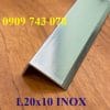 Nẹp Nhôm L20x10 Màu Inox