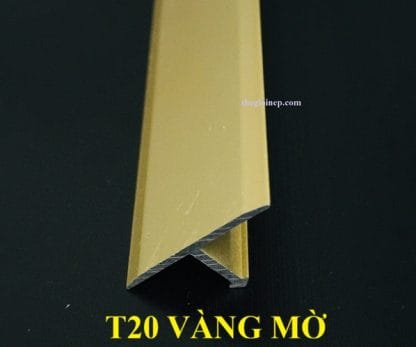 Nẹp Nhôm T20mm Vàng Mờ