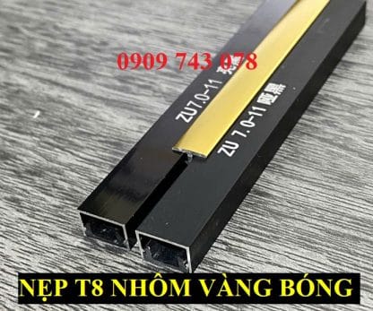 Alternative view of Nẹp Nhôm T 8mm vàng bóng