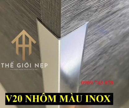 Alternative view of Nẹp Nhôm V20mm Màu Inox