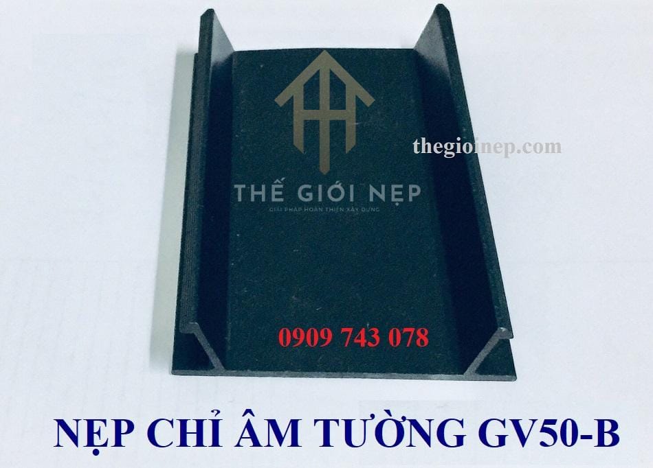 NẸP CHỈ TƯỜNG V50 ĐEN