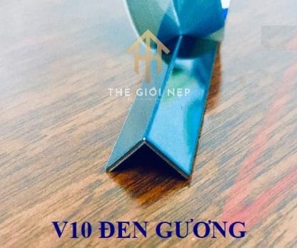 Nẹp Inox V10mm Đen Gương CB