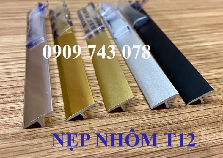 Nẹp T12 Nhôm Màu Inox - Ảnh 2