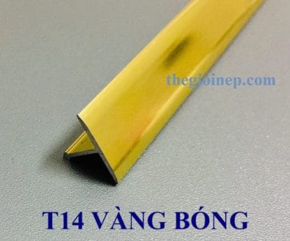 Nẹp T14 Nhôm vàng bóng
