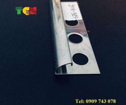 Nẹp Inox Bo Góc Trắng Gương