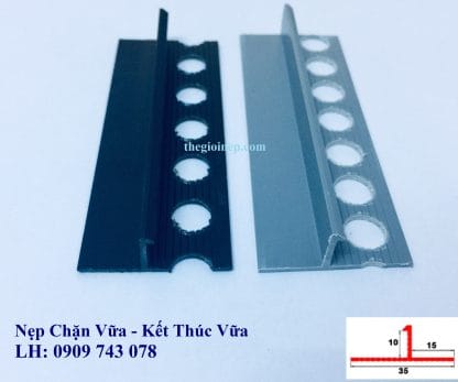 Alternative view of Nẹp Chặn Vữa DF15 Đen