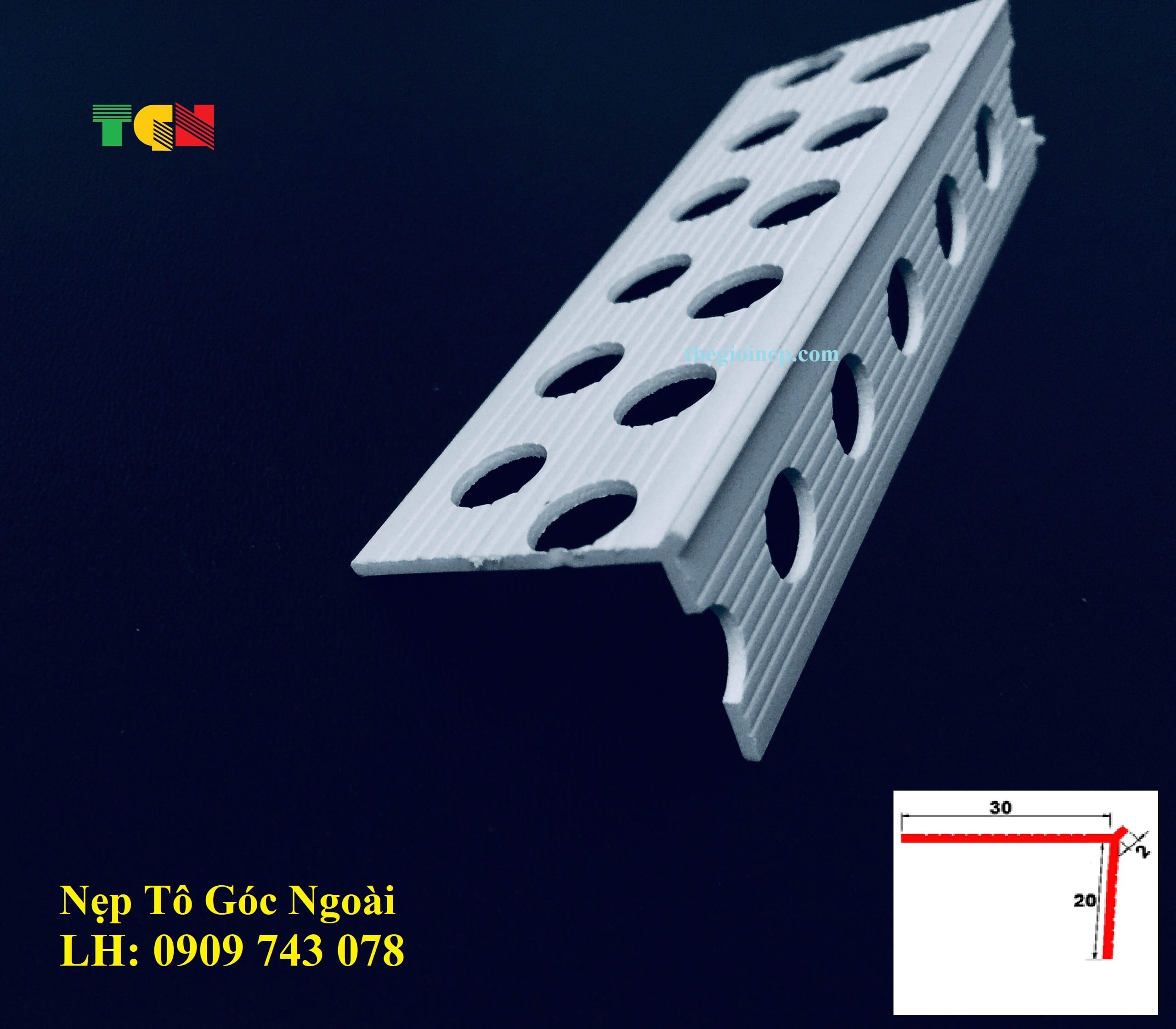 Nẹp Tô Góc Tường CRV2