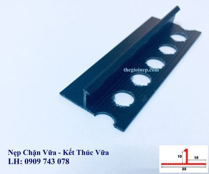 Nẹp Chặn Vữa DF15 Đen