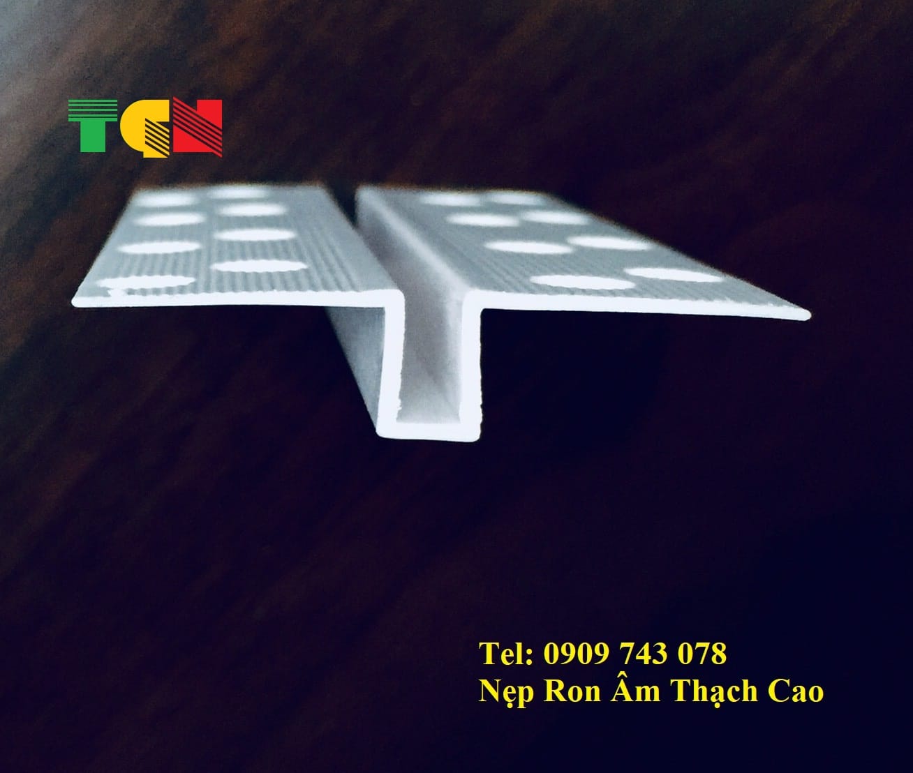NẸP RON ÂM TRẦN 3MM TRẮNG