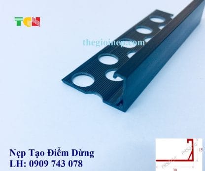 Nẹp Tô Trát Điểm Dừng RS15 Đen - Ảnh 3