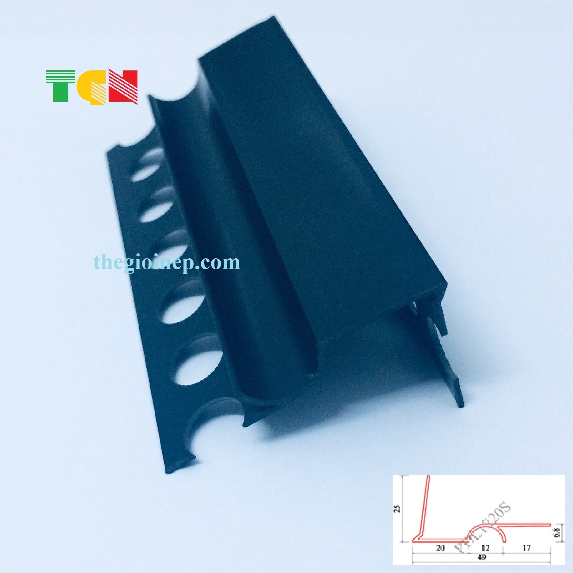 Nẹp Nhựa Ngắt Nước DL20 Màu Đen
