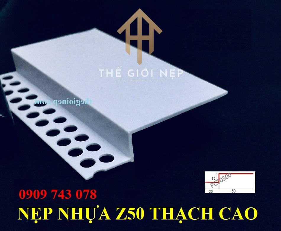 NẸP Z50 NHỰA CHỈ VIỀN TRẦN