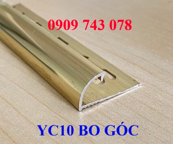 Nẹp Bo Góc YC11 Nhôm Vàng Bóng - Ảnh 2
