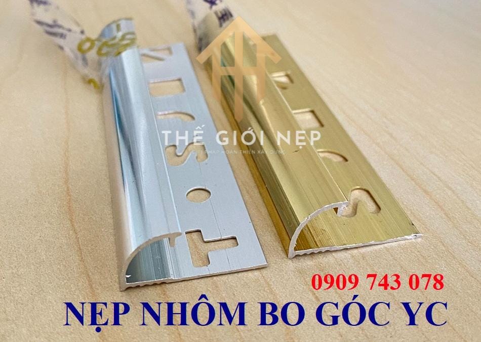 NẸP NHÔM BO GÓC NẸP NHÔM BO GÓC ỐP GẠCH YC