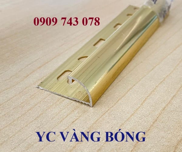 Nẹp Bo Góc YC11 Nhôm Vàng Bóng