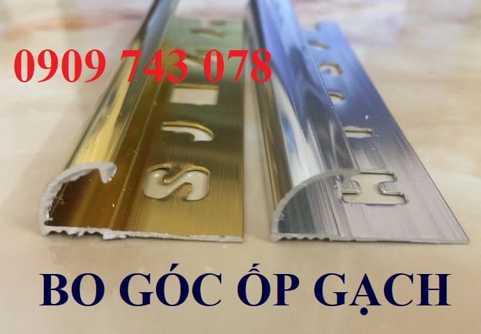 Nẹp nhôm bo góc ốp gạch