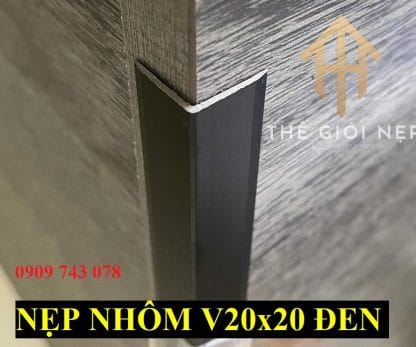 Alternative view of Nẹp Nhôm V20mm Màu Đen