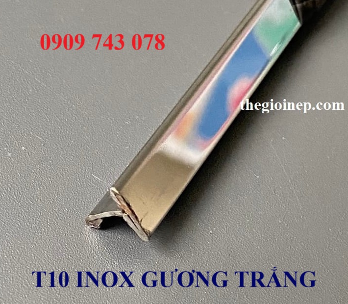 Nẹp Inox T10 Trắng Gương