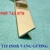 Nẹp T15mm Inox Vàng Gương