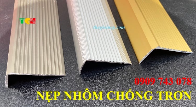 NẸP NHÔM L40 CHỐNG TRƠN MŨI BẬC