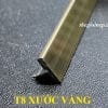 Nẹp T 8mm Inox Vàng Xước