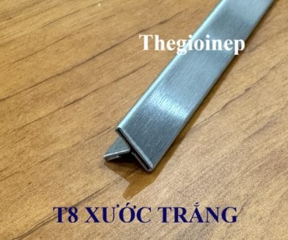 Nẹp T 8mm Inox Trắng Xước