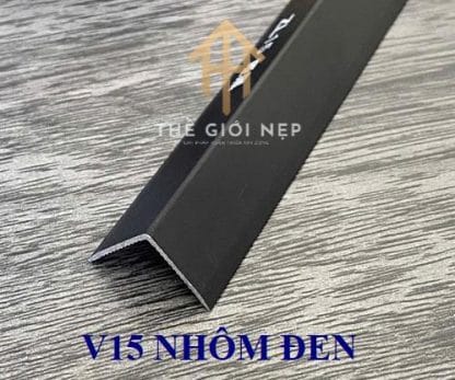 Nẹp Nhôm V15mm Màu Đen