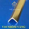 Nẹp Nhôm V10mm vàng bóng