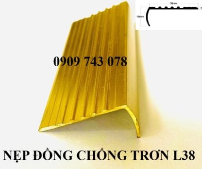 Alternative view of Nẹp Chống Trơn L38 Đồng Gân