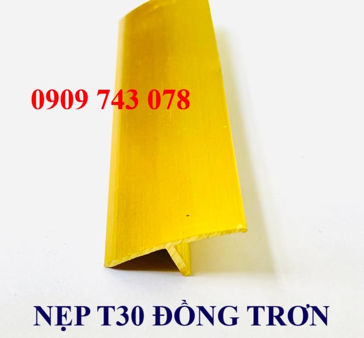Nẹp T30 đồng Trơn