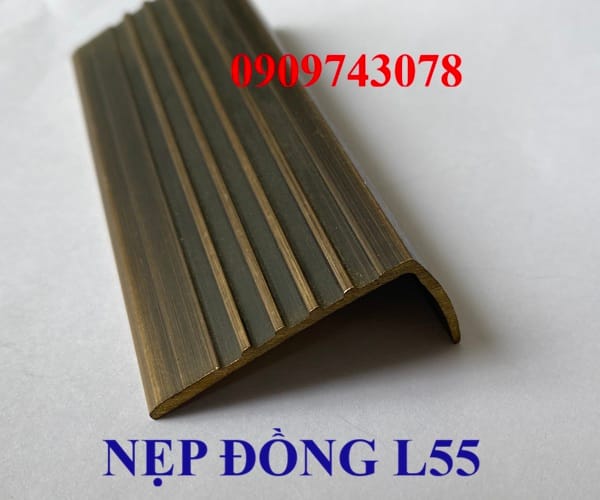 Nẹp Đồng Chống Trơn L55x20
