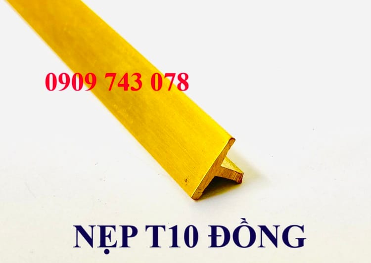 Nẹp T10 đồng trơn