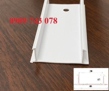 Nẹp Chỉ Âm Tường GU30 Màu Trắng