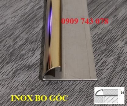 Nẹp Bo Góc Ốp Gạch YC10 Inox Vàng Gương