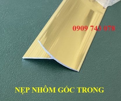Nẹp Góc Trong MC20 Nhôm Vàng Bóng