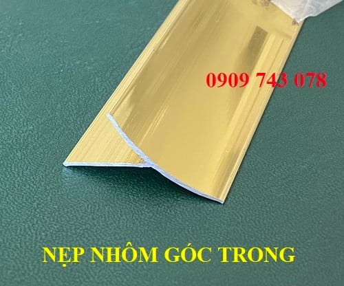 Nẹp Góc Trong MC20 Nhôm Vàng Bóng
