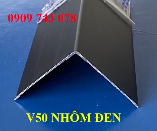 Nẹp V50 Nhôm Đen Mờ