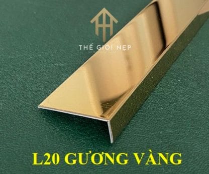 Nẹp L20 Inox 304 Gương Vàng