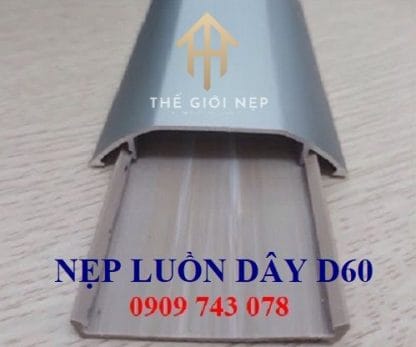 Nẹp Luồn Dây Diện D60 Nhôm