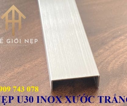 Alternative view of Nẹp U30 Inox 304 Xước Trắng